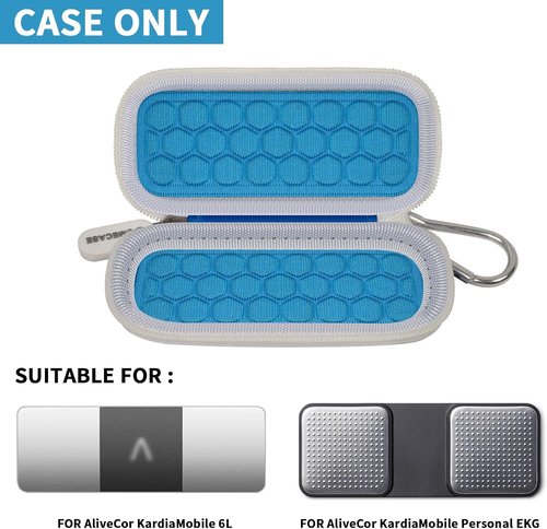 KardiaMobile Case - Compatible with 6-Lead & 1-Lead EKG Monitors | Durable Storage Holder - Blue