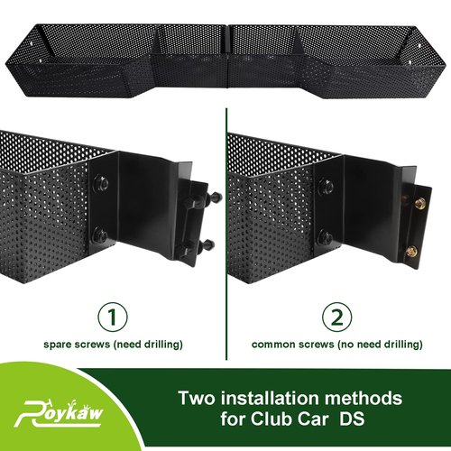 Roykaw Golf Cart Front Inner Basket Dash Storage/Tray Organizer for Club Car DS & Precedent Models, Upgrade Larger Compartments & More Sturdy and Durable