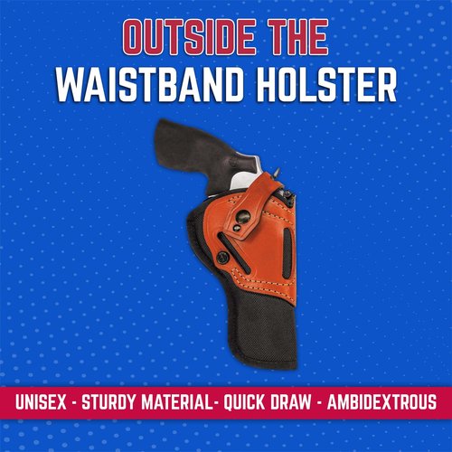DeSantis The Wild Hog Hybrid Gun Holster, Fits S&W N 6"-6 1/2", D/W 41VH, 44VH 6", COLT Anaconda 6", S&W Classic Hunter 6 1/2", Built from 1060D Senior Ballistic Nylon, Ambidextrous