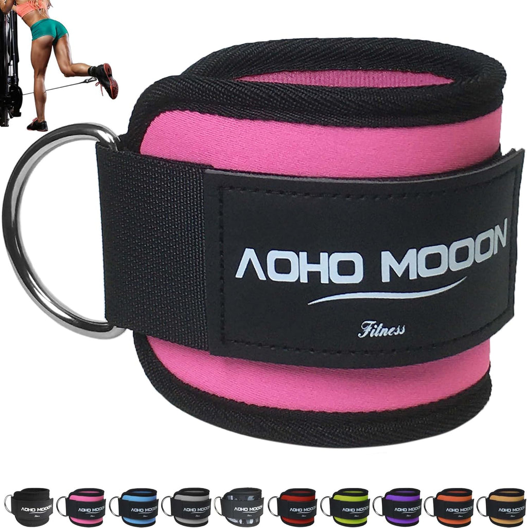 Skiennix Adjustable Ankle Straps - Comfortable Leg Cuffs for Glute Workouts | One Size Fits All