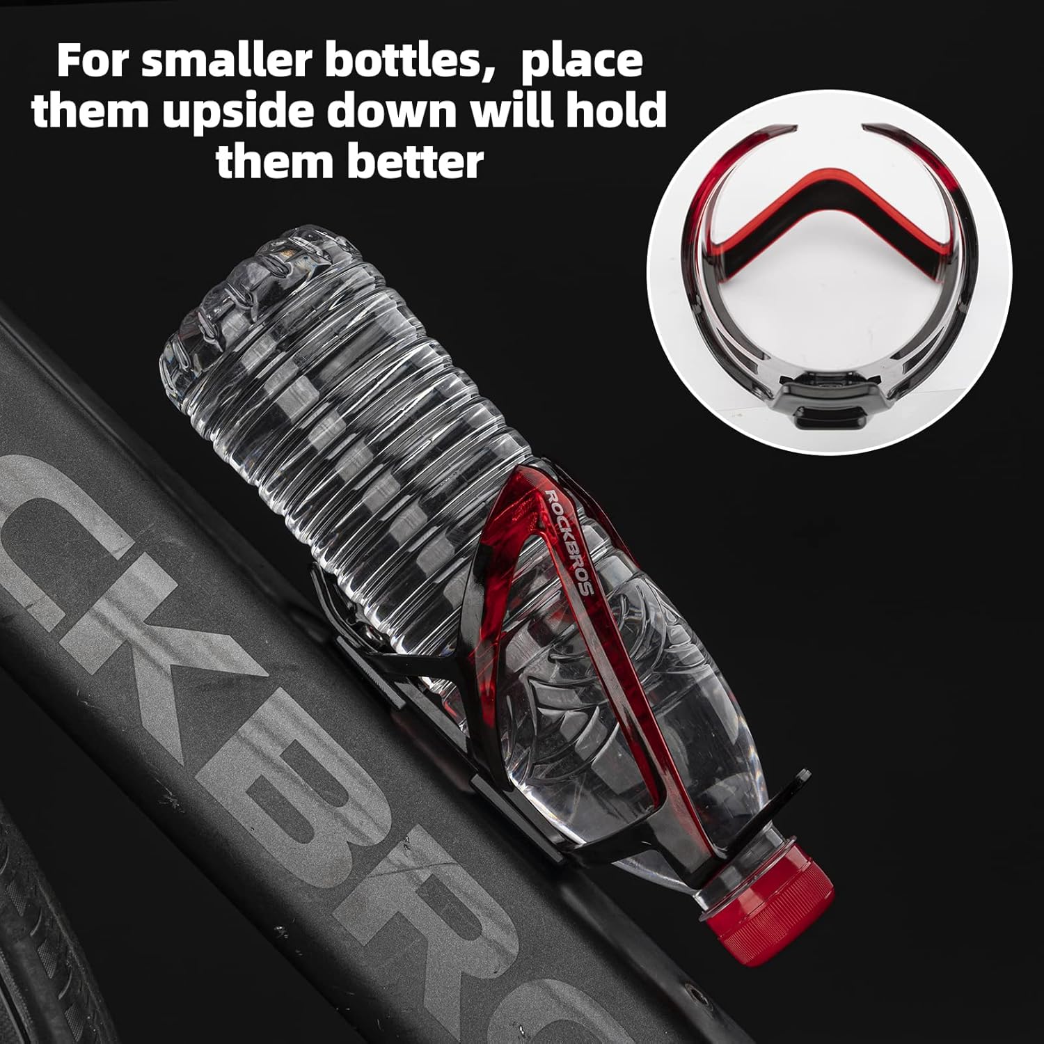ROCKBROS Ultra-Light Bike Water Bottle Holder - Universal Bicycle Cup Cage with Screws for Road & MTB Bikes