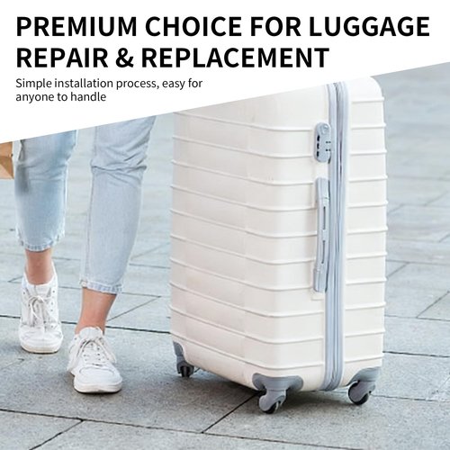 Tostyles Luggage Wheels Replacement, Suitcase Wheels Replacement Part with Precision Ball Bearing 360 Degree Rotation Heavy Duty for Luggage Travel Suitcase Caster (64mm x 18mm)