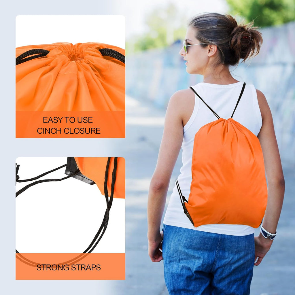 Shappy Drawstring Backpack - 150 Pcs Bulk Sports Gym Cinch Bags for Men & Women | 25 Color Options