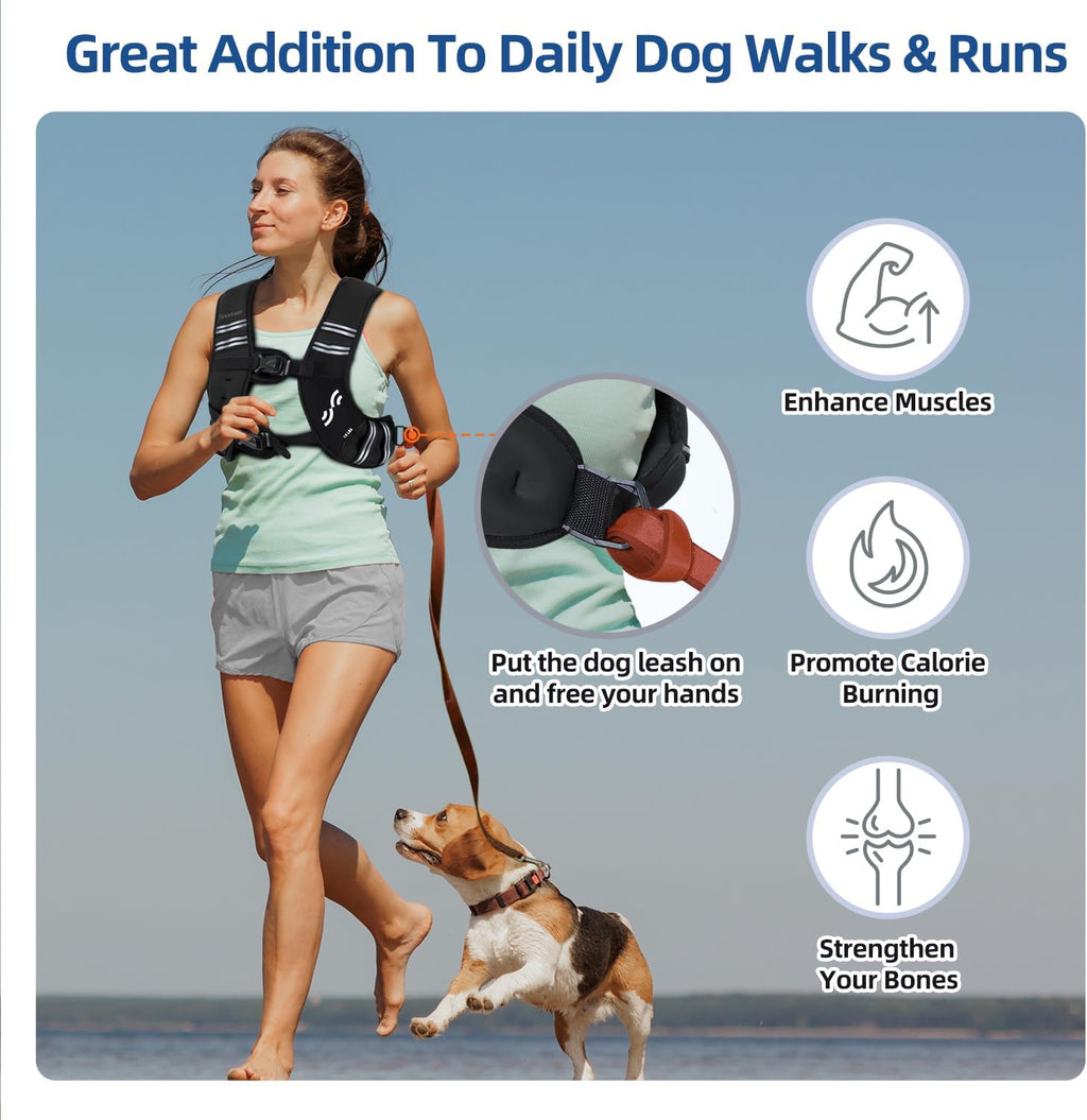 Sportneer Weighted Vest - Adjustable 8lb to 25lb for Women | Ideal for Running, Walking & Strength Training