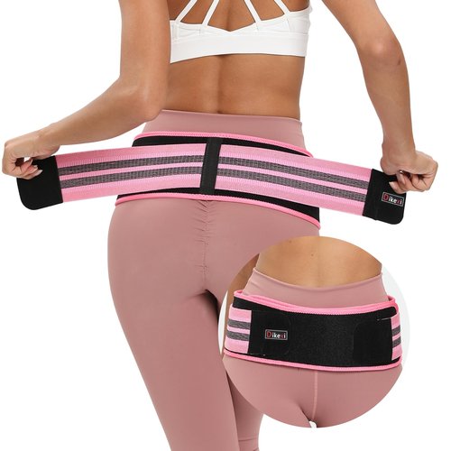 S-XXL Sacroiliac SI Joint Hip Belt for Women Men-Alleviate Sciatica|Pelvic|Back|Lower Back Support, Pelvic Support Belt, Adjustable Lumbar Pain Relief, Trochanter Belt, Pink, S(Hip Size 25-40")