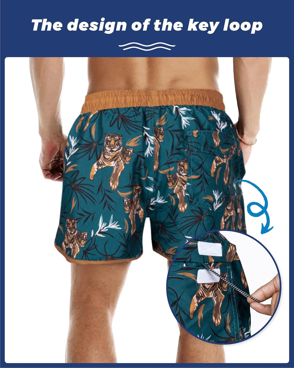Surf Cuz Men's Swim Trunks - Vintage 80s/90s Retro Bathing Suits with Mesh Lining | Comfortable Fit