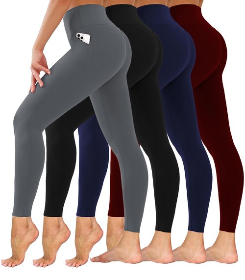 Dimore Leggings for Women with Pockets,Womens Workout Leggings High Waisted Yoga Pants for Tummy Control Gym