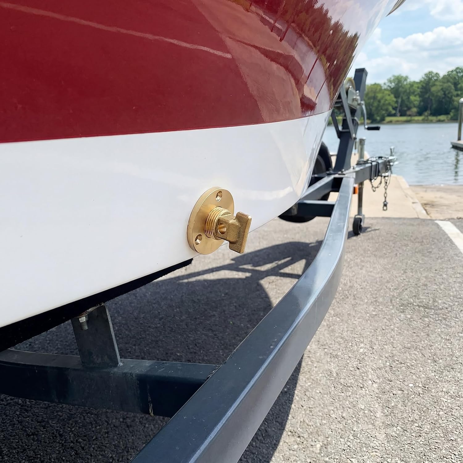 Skiennix 4 Pcs Solid Brass Boat Drain Plugs - 1/2" NPT Garboard Plug for Hulls | Durable & Reliable