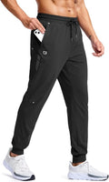 G Gradual Men's Joggers - Stretch Athletic Workout Pants with Zipper Pockets | Ideal for Gym & Running