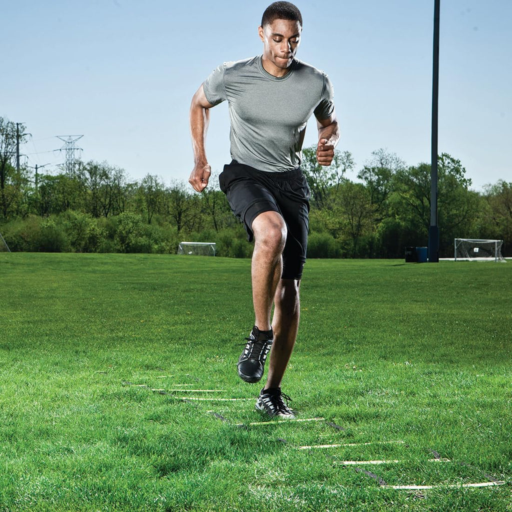 PER4M Speed Ladder - Speed and Agility Training for Basketball, Football, Soccer - Footwork Improvement, Coordination, Quickness, Athletic Training - Leg Strength, Body Control, Foot Control Trainer