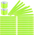 Skiennix Reflective Arm Bands - 30 Pcs High Visibility Snap Bracelets for Night Jogging & Cycling