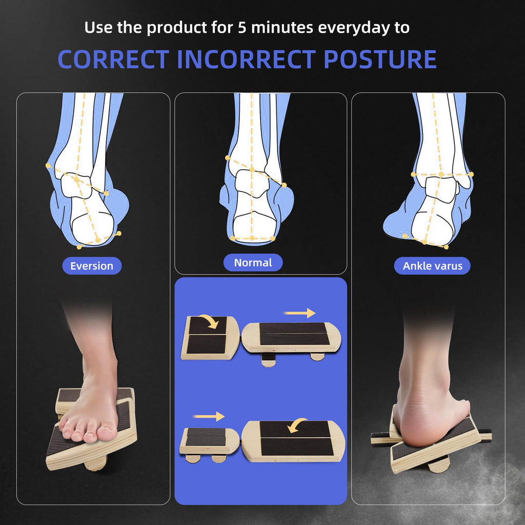Juoe Ankle Strengthener & Axis Boardfor Physical Therapy,Blackboard Foot Trainer and Foot Strengthener,Stability Exercises,Plantar Fasciitis Relief,Posture Corrector,Axisboard for Leg Stability