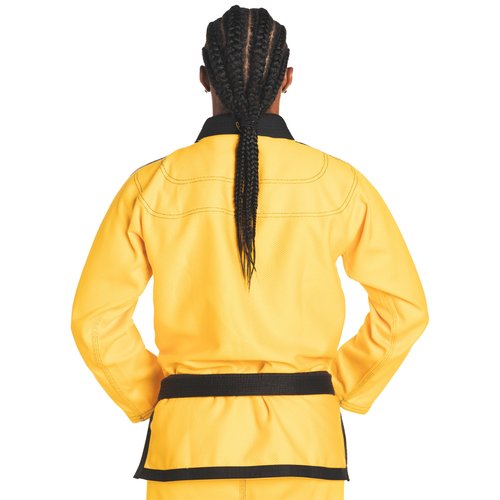 KO Sports Gear – Adult Gi Uniform Set, BJJ Jiu Jitsu Gi, Kimono and Pants, Pre-Shrunk (Yellow, A3)