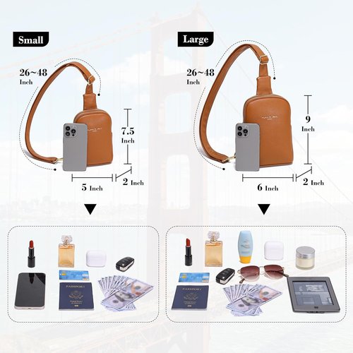 INICAT Small Sling Bag - Lightweight Vegan Leather Crossbody Purse for Women | Perfect for Everyday & Travel