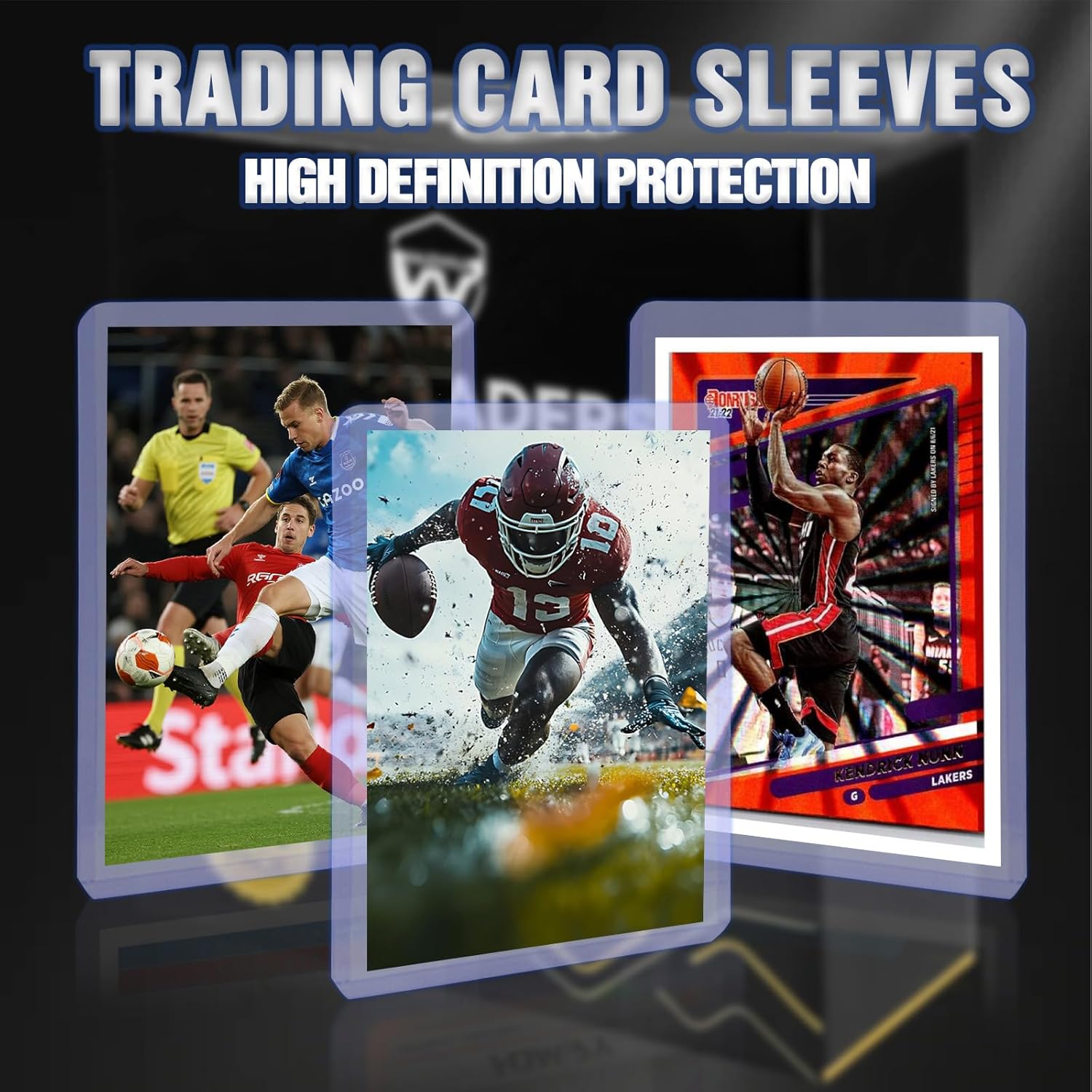 Skiennix 200 Card Sleeves - Premium Hard Plastic Toploaders with 100 Penny Sleeves | 3" x 4" Protectors for Trading Cards