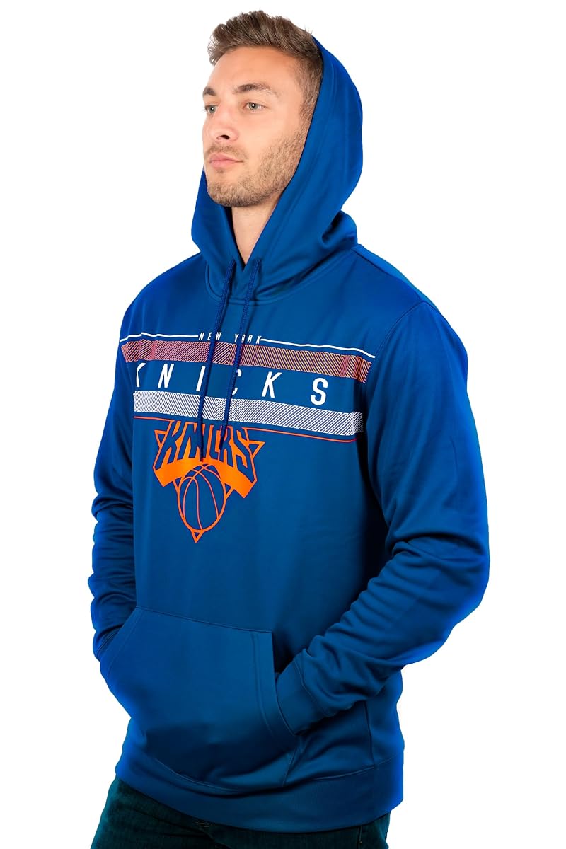 New York Knicks Team Color Ultra Game NBA Hoodie Sweatshirt - Midtown Heavyweight