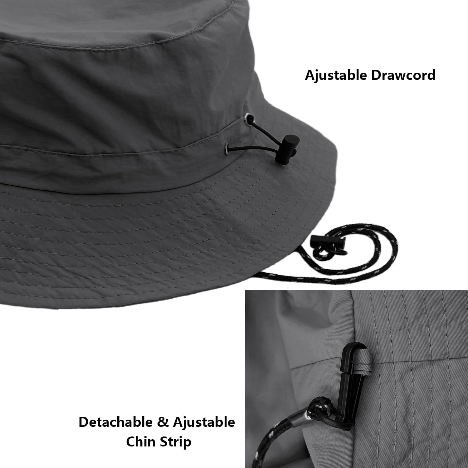 Woogwin Waterproof Bucket Rain Hat - Quick Dry Packable Boonie Hat with UV Protection | Ideal for Safari