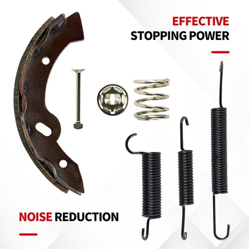 Brake Shoes and Spring Kit Assembly for E-Z-Go Medalist/TXT 1997 Up Golf Cart Brakes Spring Hardware Set for Workhorse 96 Up, Replace for Yamaha G2-G22 94-06 27943G01 70795G01 27944-G01