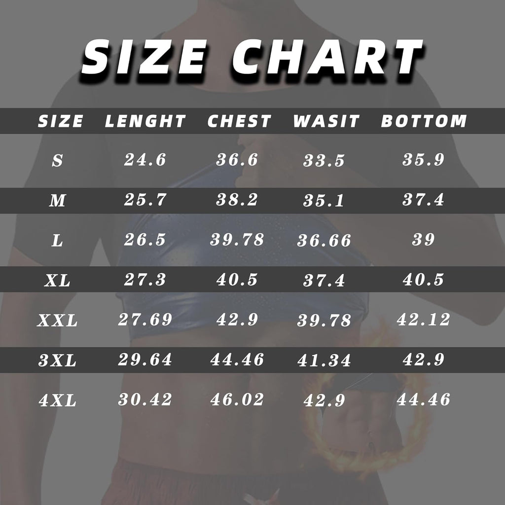 Skiennix Sauna Sweat Suit - Men's Compression T-Shirt for Workout & Gym | Sports Shapewear