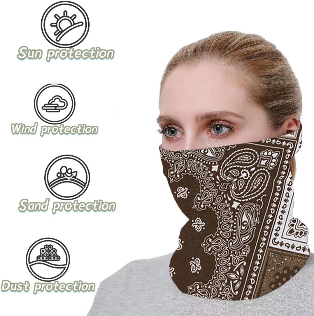 Skiennix Neck Gaiter | Breathable Face Cover Mask for Sun & Dust Protection - Ideal for Cycling, Running, Fishing, Hiking