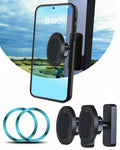 ZEKOODL Magnetic Golf Cart Phone Holder, with Powful N52 Magnet, Golf Cart Phone Mount, Compatible with MagSafe iPhone 16/15/14/13/12 Series, Fits EZGO/Yamaha/Club Car/Icon - Golf Cart, Gym (2 Pack)