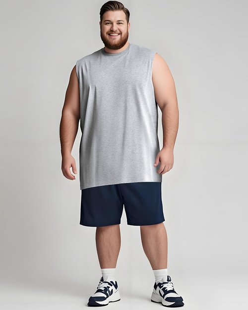 Taiyin 3 Pack Men's Big and Tall Tank Tops Quick Dry Muscle Workout Sleeveless T Shirts Summer Gym Active Undershirts (White, Light Gray, Black,3X-Large Big Tall)