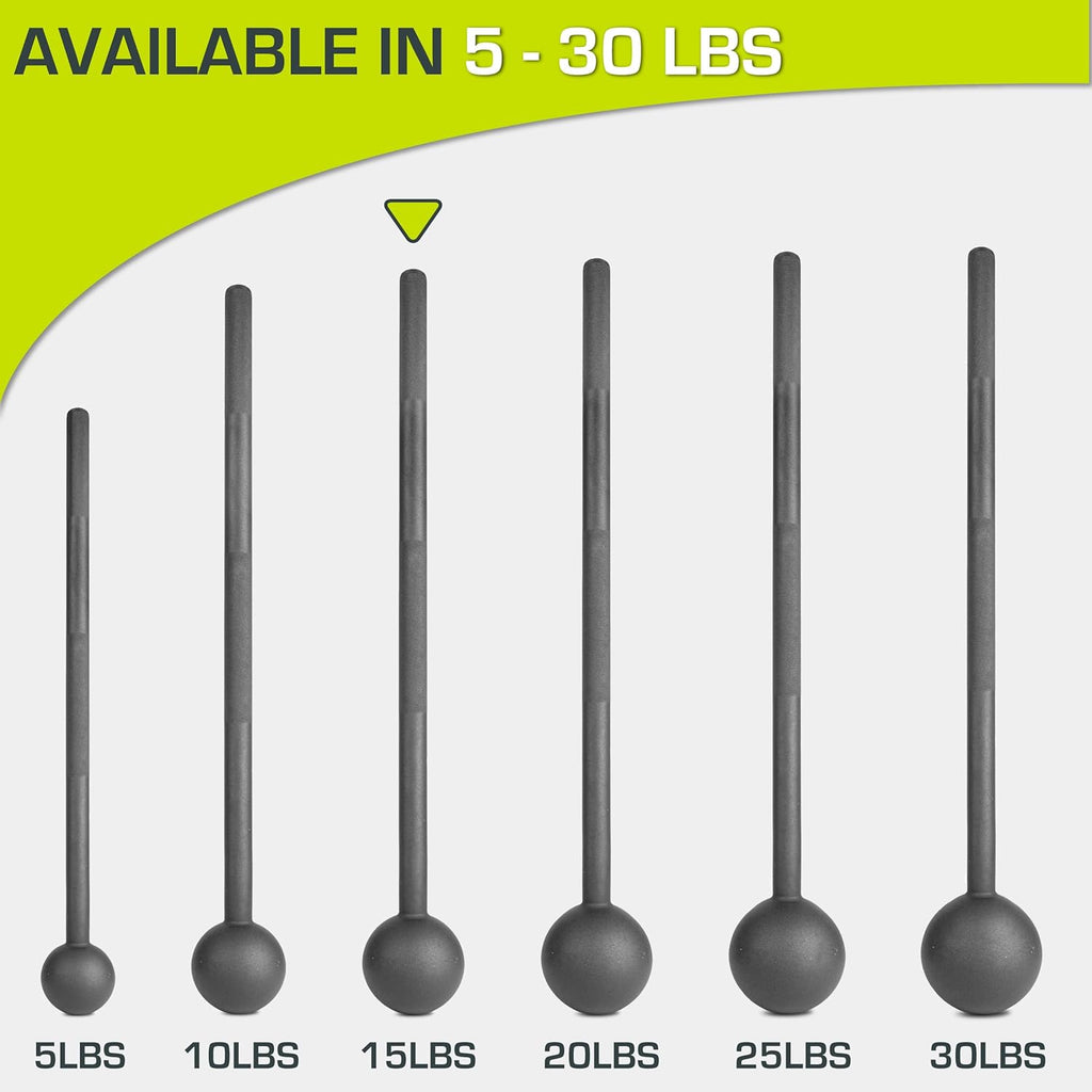 ProsourceFit Steel Macebell - Heavy Duty Workout Mace with Non-Slip Grip for Strength & Core Training