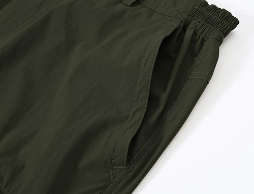 BASUDAM Men's Cargo Hiking Shorts - Lightweight, Quick-Dry Design with 6 Pockets for Camping & Travel