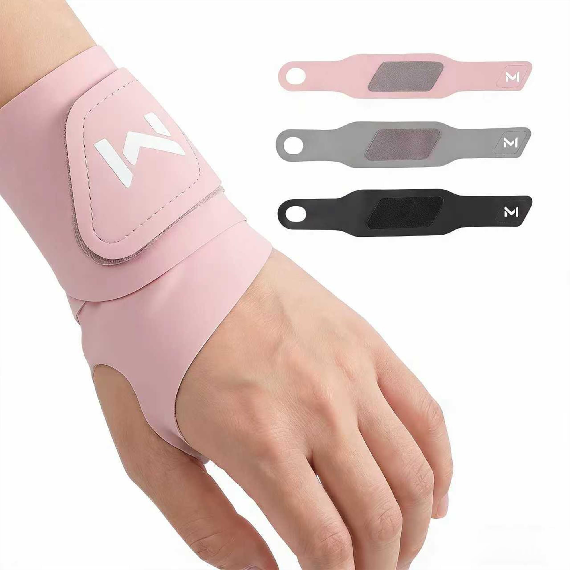 joxipe Ultra Thin wrist brace(2 Pack) Thin Wrist Brace for Carpal Tunnel & TFCC Support – Breathable Compression Wrist Wrap for Tendonitis, Arthritis & Repetitive Strain, Fits Left or Right Hand (Pink)