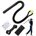 Golf Rope Swing Training Kit - Golf swing training aid, improves golfer's swing and main rhythm, golf gift for men's golfers, includes swing correction armband and rope trainer with weighted balls.