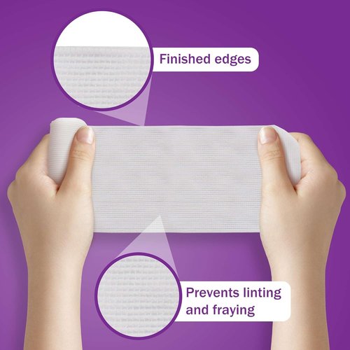 Conforming Stretch Gauze Rolls - 3 Inch White Non-Sterile Wrap | Pack of 12 for Wound Care