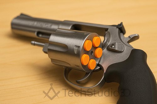 .44 Magnum Dummy Rounds - Durable Reusable Snap Caps for Safe Dry Practice & Training
