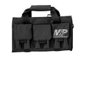 Smith & Wesson M&P Pro Tac Padded Single Handgun Case with Ballistic Fabric Construction and External Pockets for Shooting, Range, Storage and Transport,Black