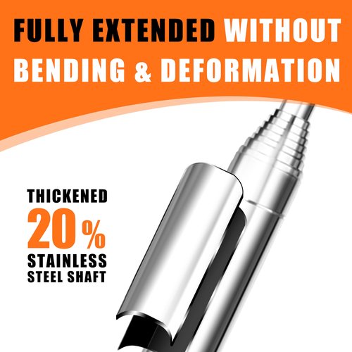 BIRDIEBLAST Golf Ball Retriever, 9Ft/12Ft/17Ft/20Ft Professional Stainless Steel Golf Ball Retriever, Telescopic Golf Ball Retriever for Water