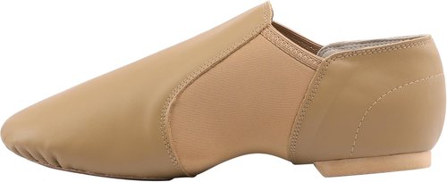 Linodes Unisex Jazz Shoes - Slip-On Leather Dance Footwear for Men & Women