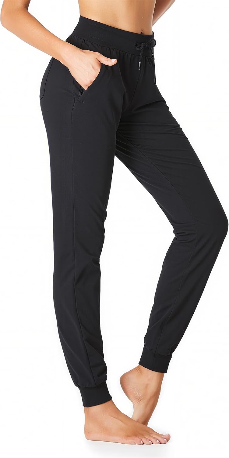 SEVEGO Lightweight Cotton Joggers for Women - Comfortable Athletic Pants | Available in 30/32/34/36 Inseam