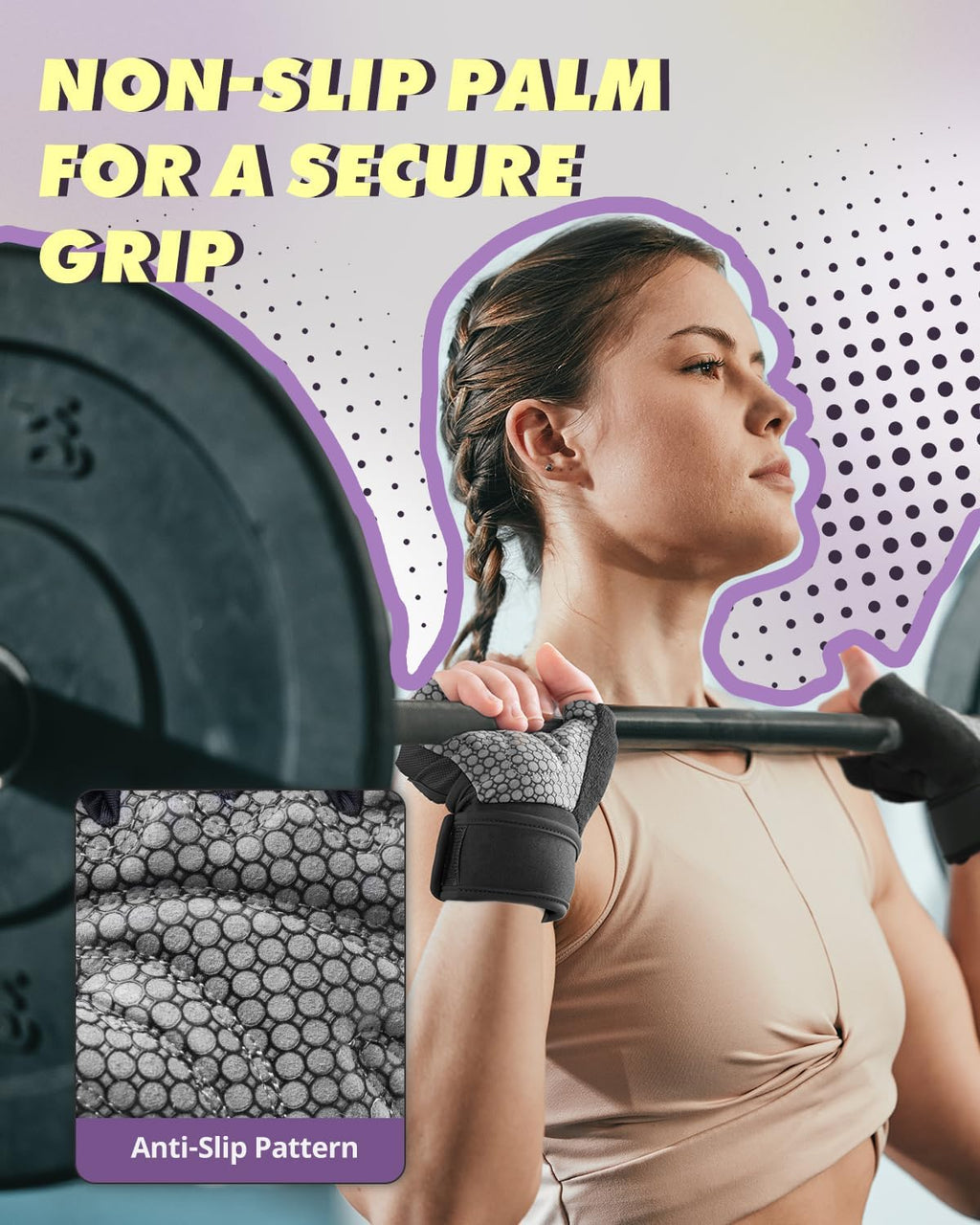 Trideer Weight Lifting Gloves - Full Palm Protection & Wrist Support for Gym Training | Unisex Fitness Gear