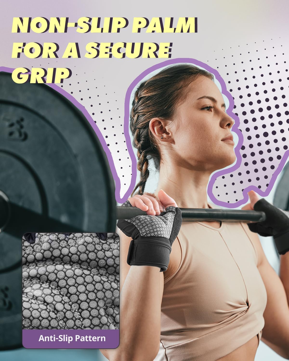Trideer Weight Lifting Gloves - Full Palm Protection & Wrist Support for Gym Training | Unisex Fitness Gear