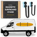 Magnetic Surfboard Stand | DohoDock – Parking Lot & Beach Use – Not for Driving – Protective Board Rest for Longboards & SUPs – Portable Stand for Sprinter, Transit & Steel Vehicles – Padded, No Tools