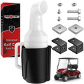 VYYOKMU Universal Golf Cart Sand Bottle with Holder, No Drilling Golf Cart Divot Filler Sand Bottle with Handle for Club Car, EZGO, Yamaha Carts with 1" Square Tube Bracket, Seed Container, 1PCS