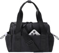 Skiennix Mini Gym Bag for Women - Stylish Crossbody Duffle with Wet Compartment | Black
