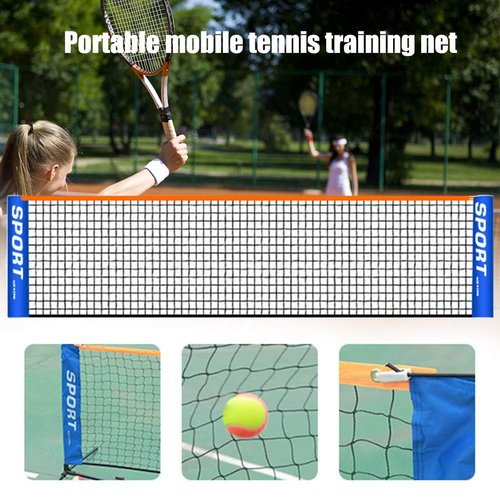 Denpetec Portable Badminton Net Set for Tennis, Soccer Tennis, Kids Adult Volleyball Training Net Indoor/Outdoor Sports Net for Garden Court Beach Backyard