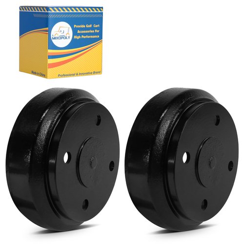 Mixopoly 2 Pack Golf Cart Brake Drums for Club Car DS/Precedent/Onward/Tempo Gas and Electric 1995-up, Replace OEM 101791101 1017911-01 10603