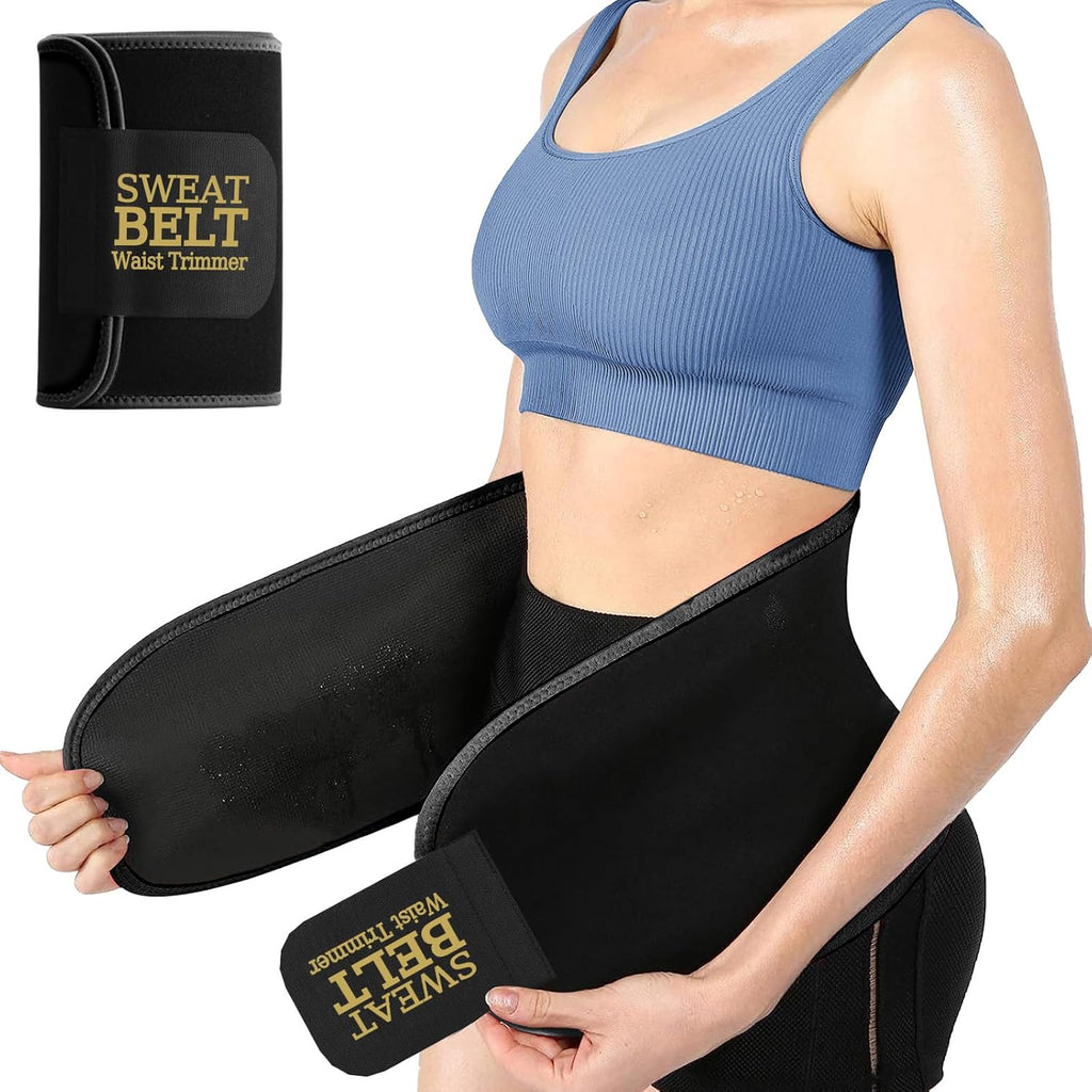 ZPP Waist Trainer - Neoprene Sweat Band Trimmer Belt for Slimming Stomach | Unisex Workout Accessory