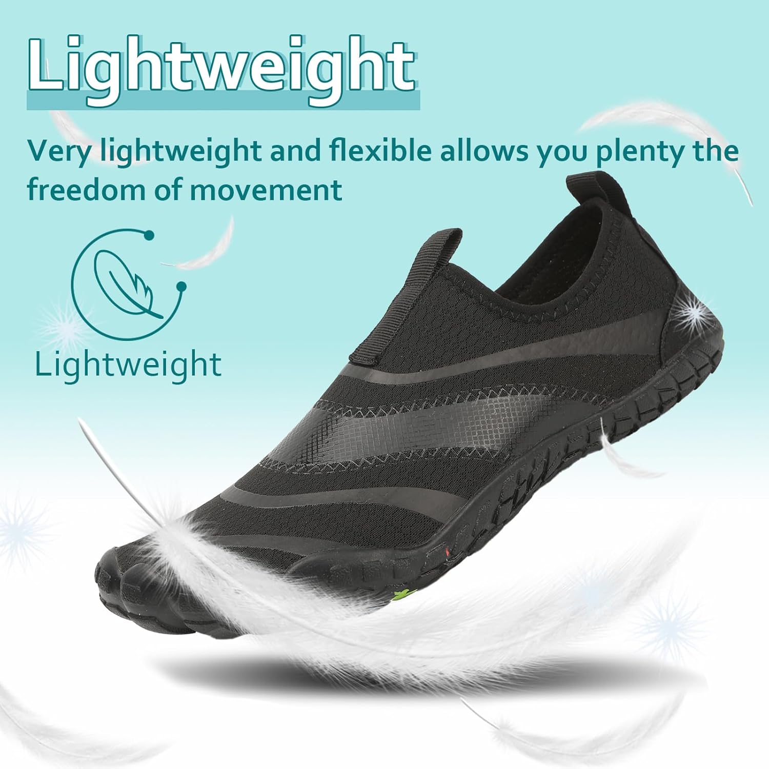 Skiennix Water Shoes - Quick-Dry Aqua Socks for Men & Women | Ideal for Beach, Pool & Outdoor Activities
