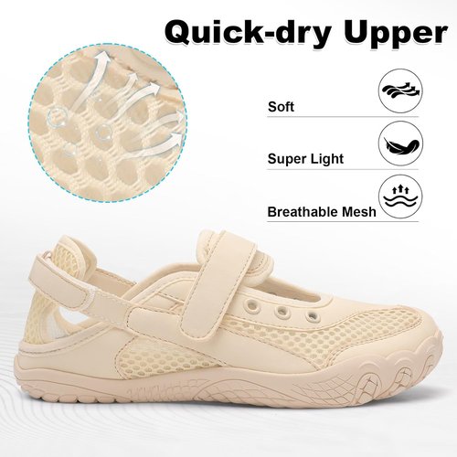 BARERUN Women's Quick-Dry Water Shoes - Breathable Non-Slip Outdoor Sandals for Hiking & Beach