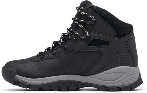 Columbia Women's Newton Ridge Waterproof Hiking Boots - Lightweight Comfort, Black/Chalk, Size 8.5