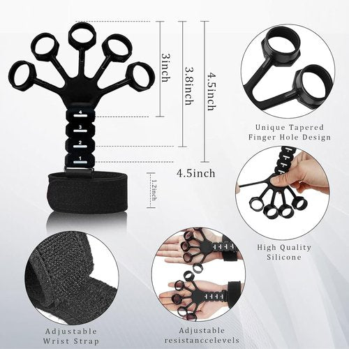 Grip Trainers - Forearm Strengtheners & Finger Trainers for Enhanced Grip | 5-Pack Set