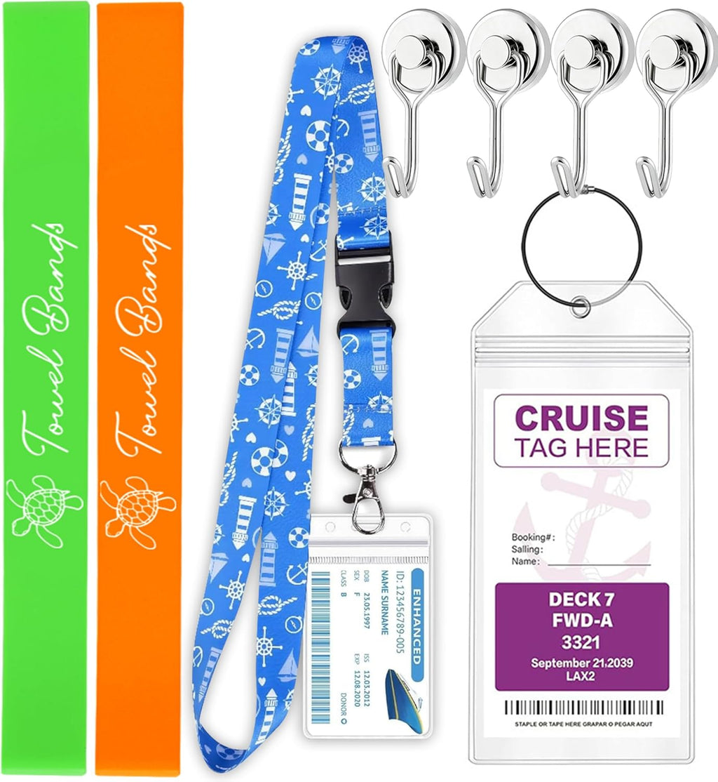 Skiennix Towel Band - Essential Beach & Pool Accessory with Magnetic Hooks | Perfect for Cruises & Vacations