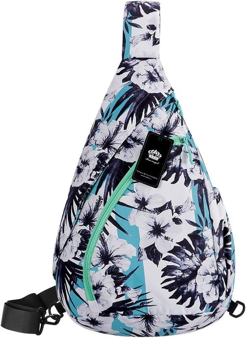 HUA ANGEL Crossbody Sling Bag - Lightweight Waterproof Chest Bag for Travel & Everyday Use